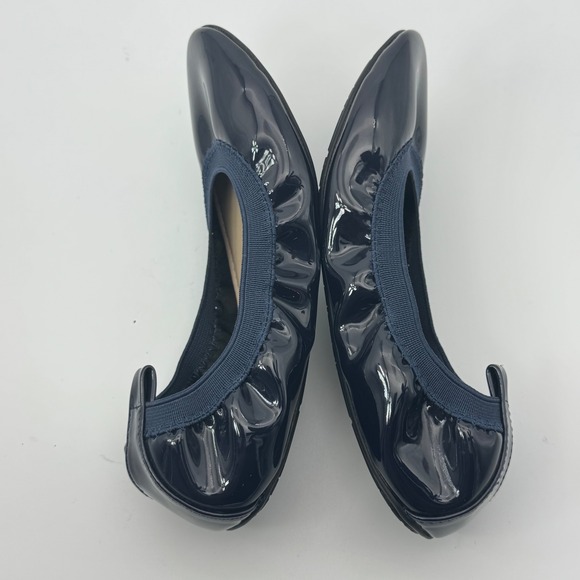 Yosi Samra Ballet Flats Navy Patent Leather‎ Girls Shoes Size 1 - Picture 4 of 9
